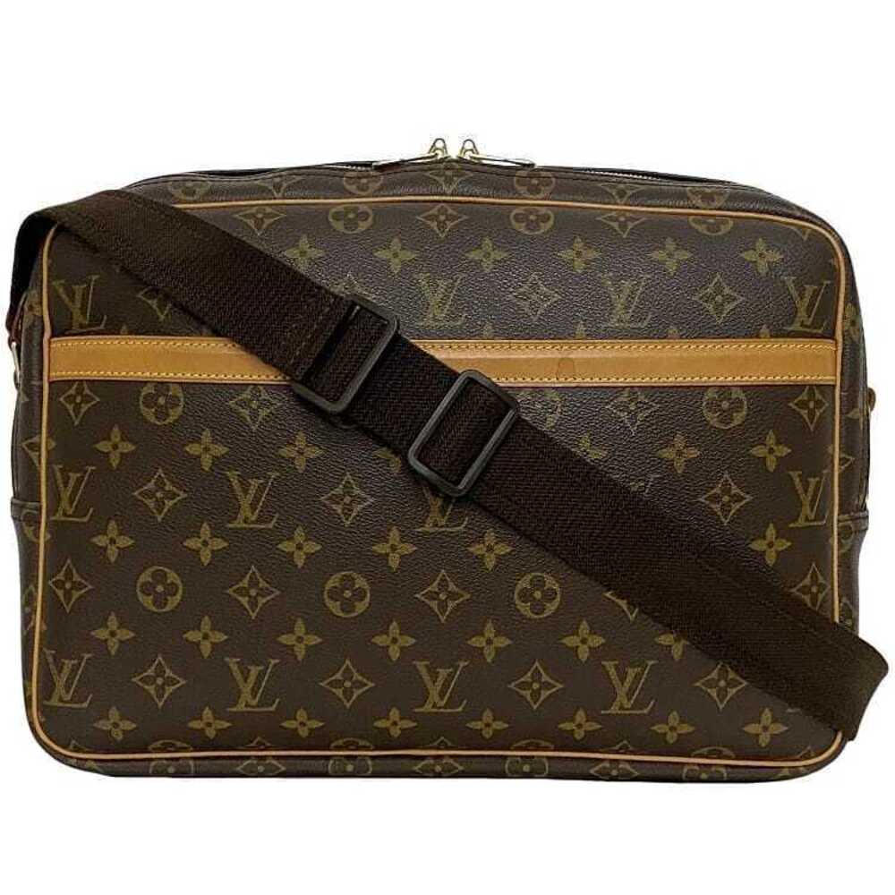 Louis Vuitton Reporter Shoulder Bag Brown Messenger Crossbody Zipper Travel
